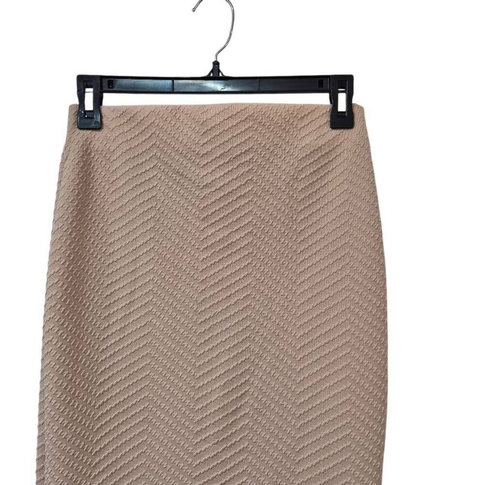 Brat Star Women's Ecru Polyester/Spandex Knit Textured Pencil Skirt EUC - Picture 8 of 11